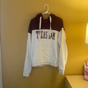 White and Red Texas A&M Pullover Sweater